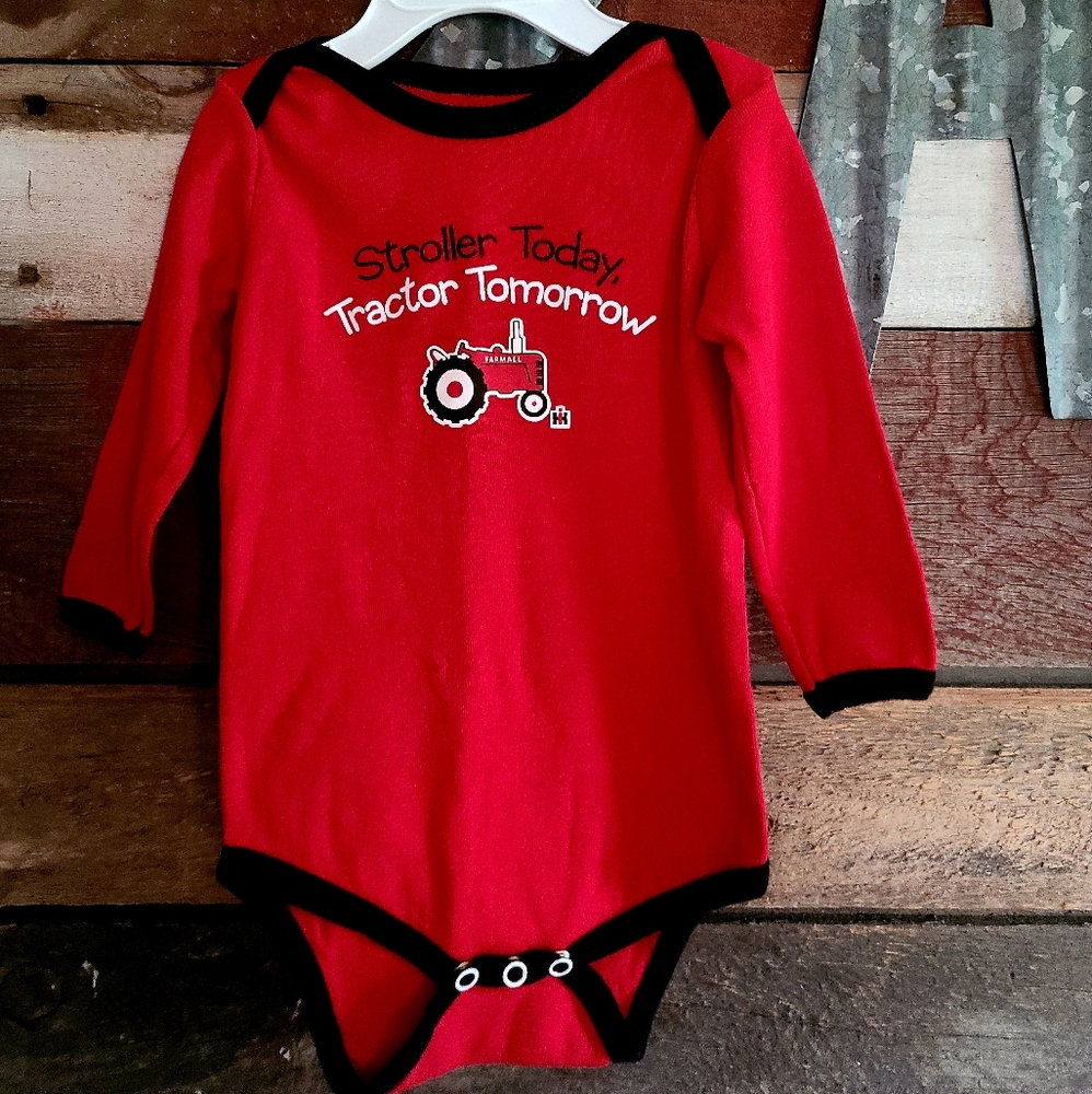 Infant 12month Case tractor onesie NWOT